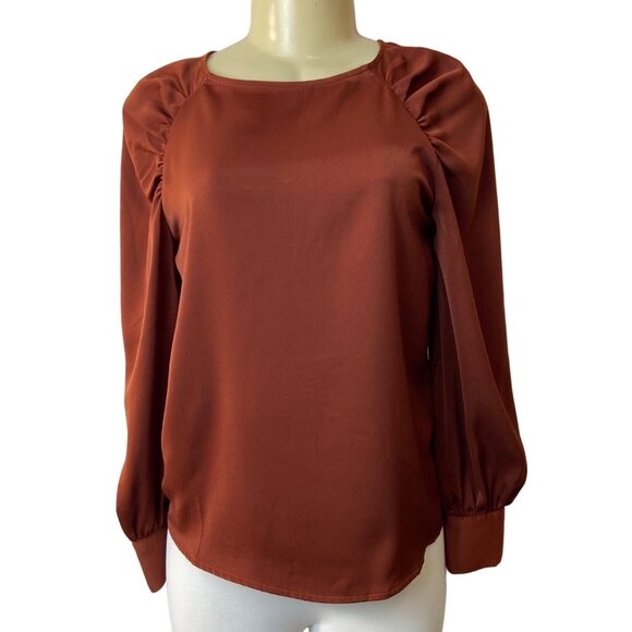 Banana Republic Women’s Terracotta Blouse Sz XS - Picture 1 of 8